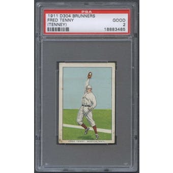 1911 D304 Brunners Fred Tenny (Tenney) PSA 2 (GOOD) *3485