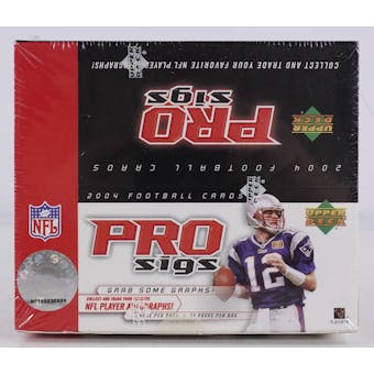 2004 Upper Deck Diamond Collection Pro Sigs Football 24 Pack Box