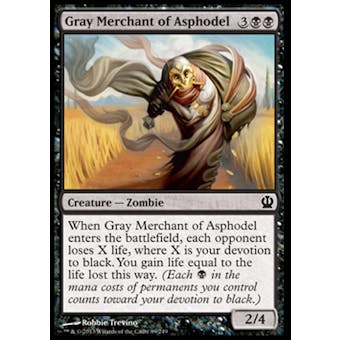 Magic the Gathering Theros Single Gray Merchant of Asphodel - NEAR MINT (NM)