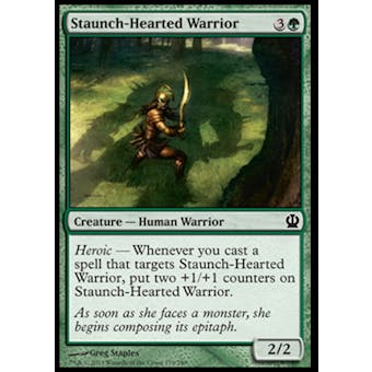 Magic the Gathering Theros Single Staunch-Hearted Warrior - NEAR MINT (NM)