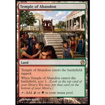 Magic the Gathering Theros Single Temple of Abandon - NEAR MINT (NM)