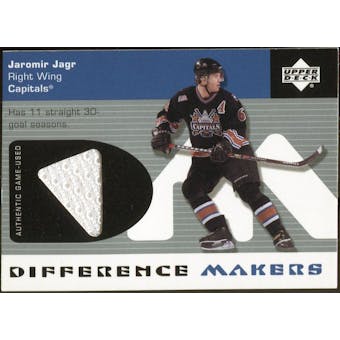 2002/03 Upper Deck Difference Makers Jerseys #JJ Jaromir Jagr