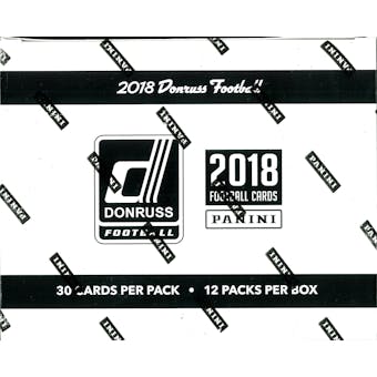 2018 Panini Donruss Football Jumbo Value 12-Pack Box