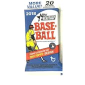 2018 Topps Heritage Baseball Jumbo Value Pack (Reed Buy)