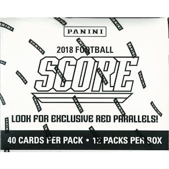 2018 Panini Score Football Jumbo Value 12-Pack Box