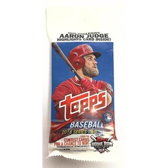 2018 Topps Series 2 Baseball Jumbo Value 36-Card Pack (Lot of 12)
