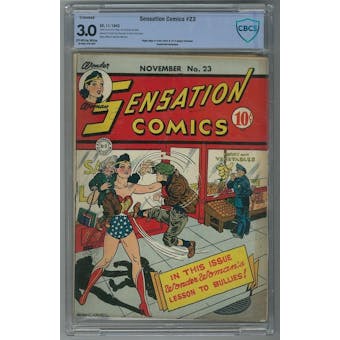 Sensation Comics #23 CBCS 3.0 (OW-W) *19-0AA154F-003*