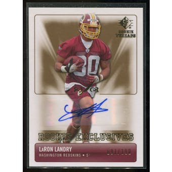 2007 Upper Deck SP Rookie Threads Rookie Exclusive Autographs #RELL LaRon Landry Autograph /100