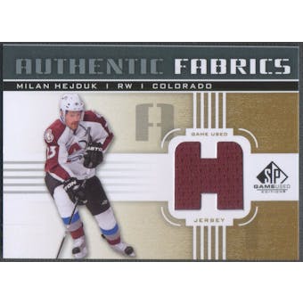 2011/12 SP Game Used #AFHE Milan Hejduk Authentic Fabrics Gold Jersey