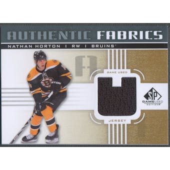 2011/12 SP Game Used #AFNH Nathan Horton Authentic Fabrics Gold Jersey