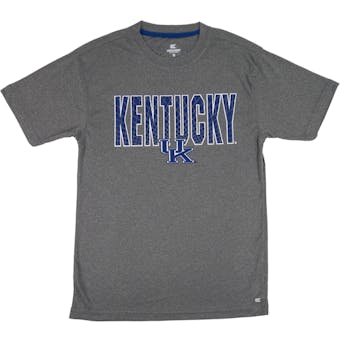 Kentucky Wildcats Colosseum Gray Crosscut Performance Short Sleeve Tee Shirt (Adult S)