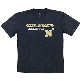 Naval Academy Colosseum Navy Gridlock Performance Short Sleeve Tee Shirt