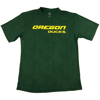 Oregon Ducks Colosseum Green Gridlock Performance Short Sleeve Tee Shirt (Adult M)