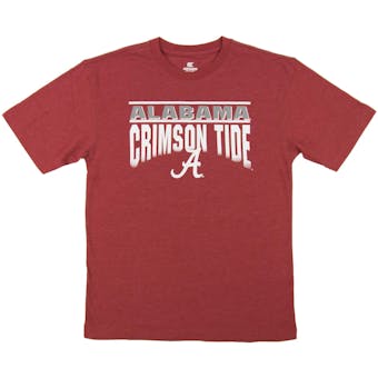 Alabama Crimson Tide Colosseum Crimson Frontline Dual Blend Tee Shirt (Adult XX-Large)