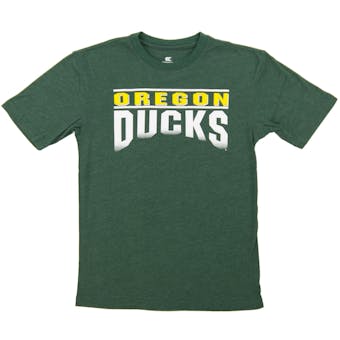 Oregon Ducks Colosseum Green Frontline Dual Blend Tee Shirt (Adult Medium)