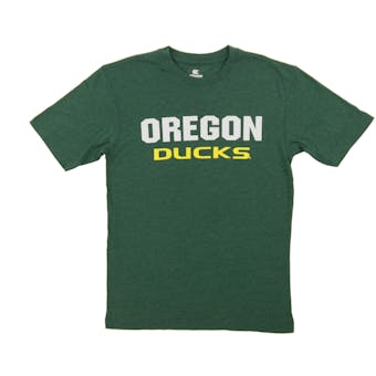 Oregon Ducks Colosseum Green Trek Print Dual Blend Tee Shirt (Adult XX-Large)
