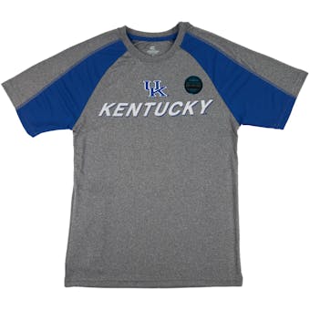 Kentucky Wildcats Colosseum Gray Flagline Performance Short Sleeve Tee Shirt (Adult S)
