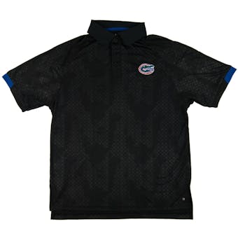 Florida Gators Colosseum Black Gridlock Chiliwear Performance Polo Shirt (Adult L)