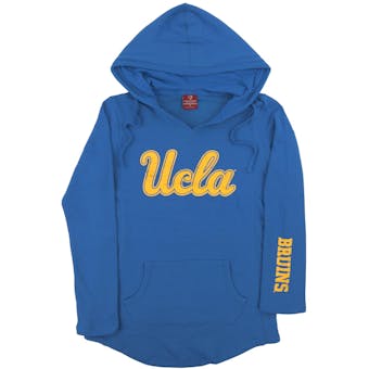 UCLA Bruins Colosseum Blue Walkover Dual Blend Fleece V-Neck Hoodie