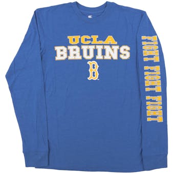 UCLA Bruins Colosseum Blue Game Changer Dual Blend Long Sleeve Tee Shirt (Adult Medium)