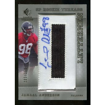 2007 Upper Deck SP Rookie Threads #120 Jamaal Anderson Autograph /250