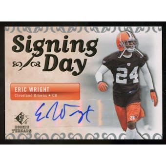 2007 Upper Deck SP Rookie Threads Signing Day Autographs #SDAEW Eric Wright Autograph