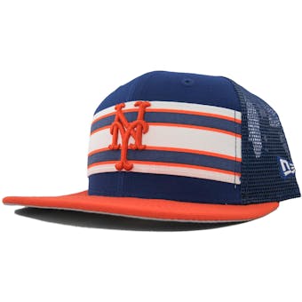 New York Mets New Era 9Fifty Blue Throwback Stripe Snapback Hat (Adult OSFA)