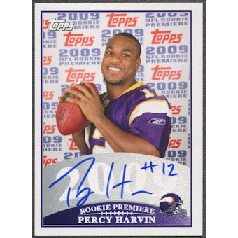 2009 Topps #PH Percy Harvin Rookie Premiere Auto
