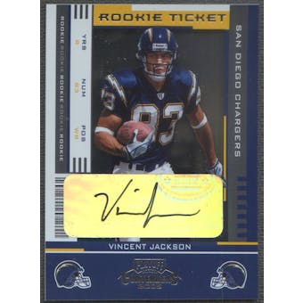 2005 Playoff Contenders #181 Vincent Jackson Rookie Auto