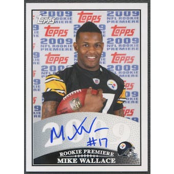 2009 Topps #MW Mike Wallace Rookie Premiere Auto