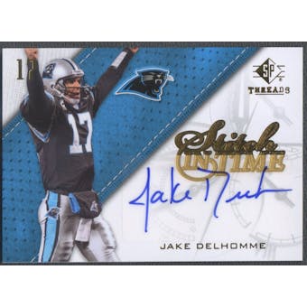 2009 SP Threads #SITJD Jake Delhomme Stitch in Time Auto