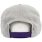 Los Angeles Lakers New Era 9Fifty Gray Action Flat Brim Snapback Hat (Adult OSFA)