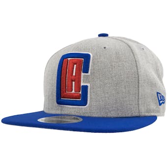 Los Angeles Clippers New Era 9Fifty Gray Action Flat Brim Snapback Hat (Adult OSFA)