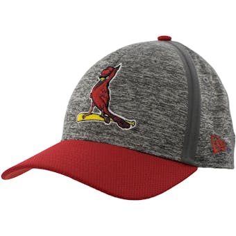 St. Louis Cardinals New Era 39Thirty (3930) Gray Clubhouse Flex Fit Hat (Adult S/M)