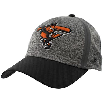 Baltimore Orioles New Era 39Thirty (3930) Gray Clubhouse Flex Fit Hat (Adult L/XL)