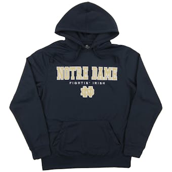 Notre Dame Colosseum Navy Core Performance Fleece Hoodie (Adult Small)