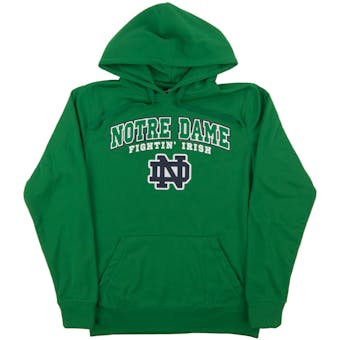 Notre Dame Colosseum Green Performance Fleece Hoodie (Adult X-Large)