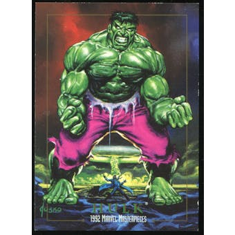 1992 Fleer Marvel Masterpieces Promos #2 Hulk (Marvel Age #11)
