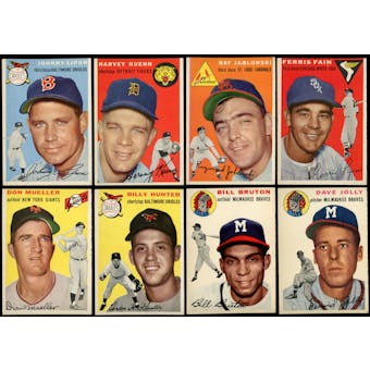 1954 Topps Baseball Starter Set (90 Different) NM