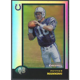 1998 Bowman Chrome Preview #BCP1 Peyton Manning Rookie Refractor
