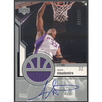 2003/04 Upper Deck #27 Amare Stoudemire UD Game Jersey Auto #026/100