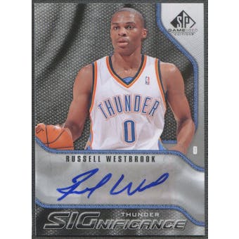 2009/10 SP Game Used #SRW Russell Westbrook SIGnificance Auto