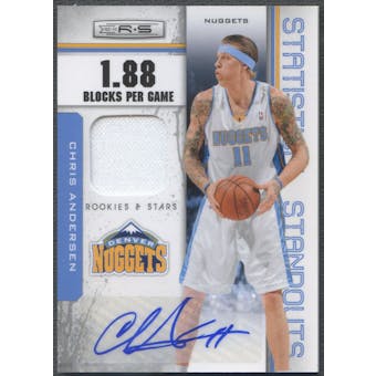 2010/11 Rookie and Stars #15 Chris Andersen Jersey Auto #03/25