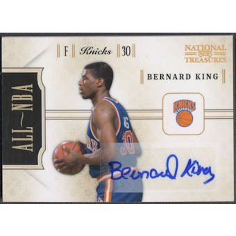 2010/11 Playoff National Treasures #19 Bernard King All NBA Signatures Auto #93/99