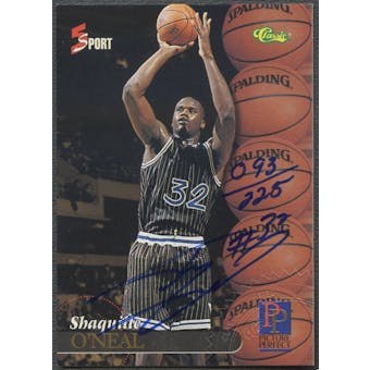 1995 Classic Five Sport #199 Shaquille O'Neal Auto #093/225