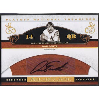 2007 Playoff National Treasures #DF Dan Fouts All Decade Signature Auto #28/50