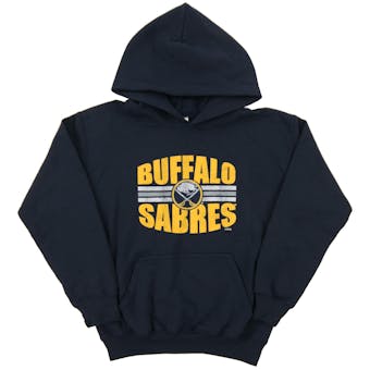 Buffalo Sabres Soft As A Grape Navy Youth Dual Blend Hoodie (Youth Medium)