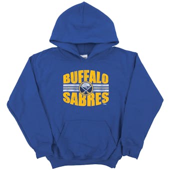 Buffalo Sabres Soft As A Grape Royal Youth Dual Blend Hoodie (Youth Medium)