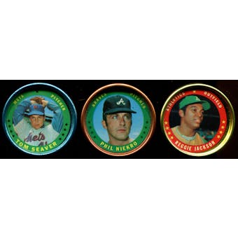 1971 Topps Baseball Coins Lot of 17 (15 Different)