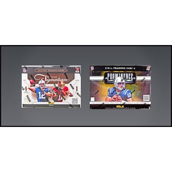 COMBO DEAL - 2012 Panini Football Hobby Boxes (Prime Signatures, Prominence)
